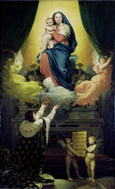 Ludvig XIII:n lupaus tekijältä Jean Auguste Dominique Ingres
