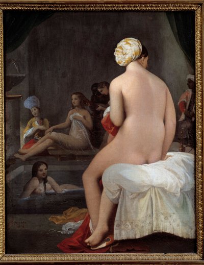 Pikku uimari. Jean-Auguste-Dominique Ingresin (1780-1867) haaremimaalauksen sisustus. 1828. Su. 0,35x0,27 m. tekijältä Jean Auguste Dominique Ingres