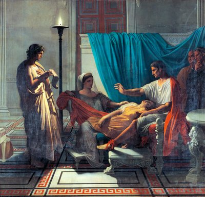 Virgil lukee Aeneista Augustukselle, Octavialle ja Livialle, kirjoittanut Jean Auguste Dominique Ingres tekijältä Jean Auguste Dominique Ingres