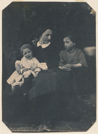 Kahden lapsen äiti, n. 1855. tekijältä Jean Baptist Frénet