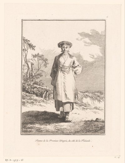 Nuori nainen Ingermanlandista (Ingrie) Femme de la province d