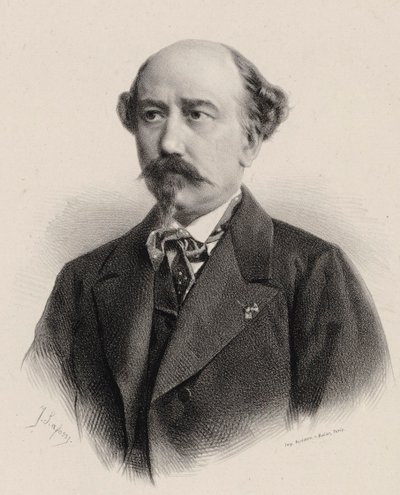 Muotokuva säveltäjä Aimé Maillartista 1817-1871. tekijältä Jean Baptiste Adolphe Lafosse