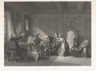 Vanha ystävä (otsikko esineessä) tekijältä Jean Baptiste Alfred Cornilliet
