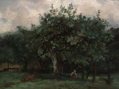 Maisema pienen tytön kanssa tekijältä Jean Baptiste Antoine Guillemet
