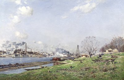 Seine Conflans-Charentonissa, 1892 tekijältä Jean Baptiste Antoine Guillemet