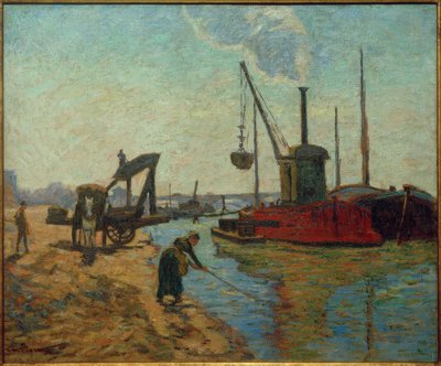 Arbeiten an der Pont National tekijältä Jean Baptiste Armand Guillaumin