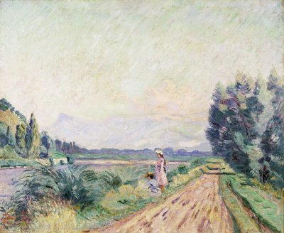 Iseren pankit Pontcharrassa; Bords de l"Isere a Pontcharra, 1901 tekijältä Jean Baptiste Armand Guillaumin