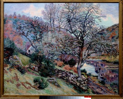 Crozan, kaiun kallio Jean Baptiste Armandin (1841-1927) maalaus 1800-luvun Bayonne Musee Bonnat tekijältä Jean Baptiste Armand Guillaumin