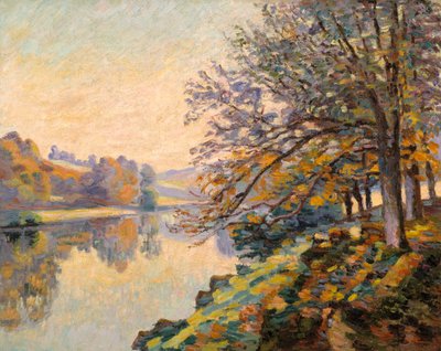 Riverbank, syksy, n. 1910 (öljy kankaalle) tekijältä Jean Baptiste Armand Guillaumin