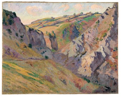 Prunalin luolat lähellä Pontgibaudia (öljy kankaalle) tekijältä Jean Baptiste Armand Guillaumin
