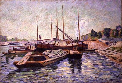 Seine Charenton-le-Pontissa, n. 1885 (öljy kankaalle) tekijältä Jean Baptiste Armand Guillaumin
