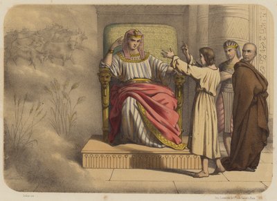 Joosef faraon edessä tekijältä Jean Baptiste Auguste Leloir