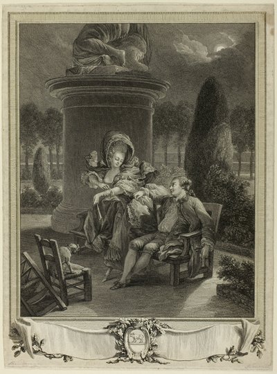 Thuileries-ilta tekijältä Jean Baptiste Blaise Simonet