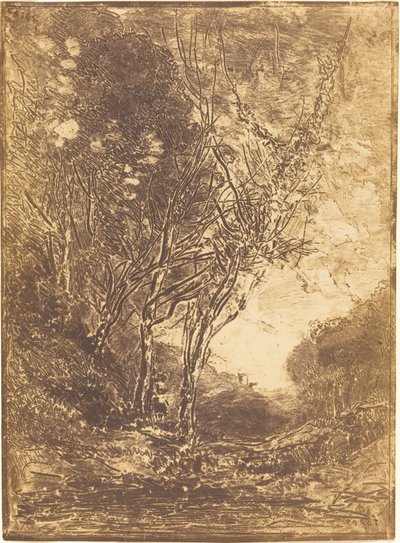 Väijytys tekijältä Jean Baptiste Camille Corot