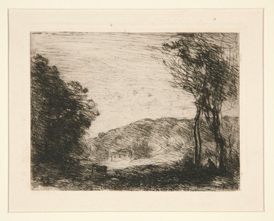 Campagne Bois?e (metsäinen maaseutu) tekijältä Jean-Baptiste-Camille Corot