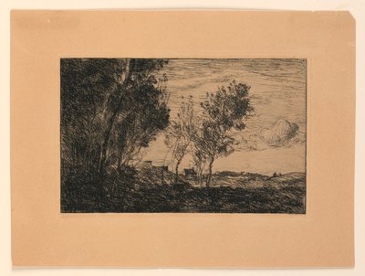 Dyyneissä: Metsän matkamuisto Haugessa tekijältä Jean Baptiste Camille Corot