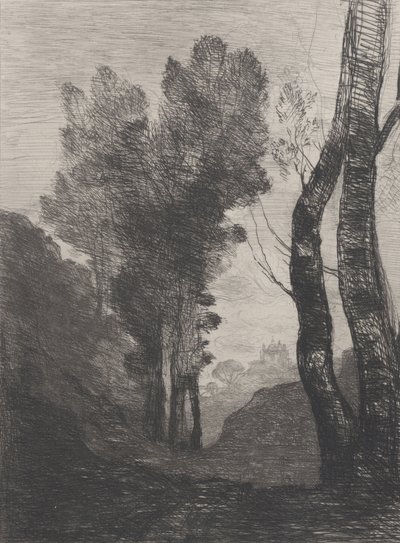 Rooman ympäristö, 1866. tekijältä Jean Baptiste Camille Corot
