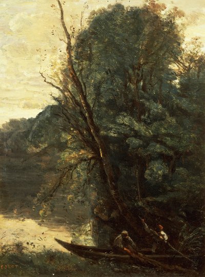 Kalastus verkoilla, ilta (La peche a l