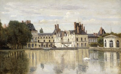 Fontainebleau - Näkymä linnalle ja järvelle; Fontainebleau - Chateau Piece d