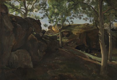 Chestnut Grove, 1830-40 tekijältä Jean-Baptiste-Camille Corot