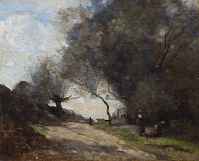Poiminta tienvarressa tekijältä Jean-Baptiste-Camille Corot