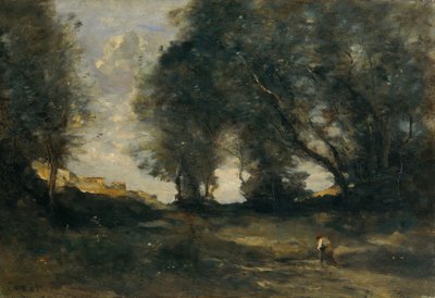 Maisema, noin 1860 (öljy kankaalle) tekijältä Jean-Baptiste-Camille Corot