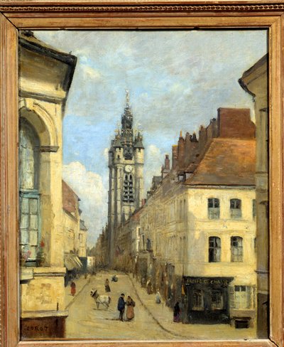 Camille Corotin (1796-1875) maalaus Douain kellotapuli 1871 su. 0,46 x 0,38 m tekijältä Jean Baptiste Camille Corot