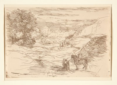 Les Paladins (Wandering Knights) tekijältä Jean-Baptiste-Camille Corot