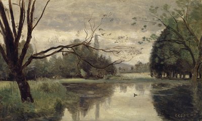 Ankkalammi Ankkalampi, 1855-1859. tekijältä Jean-Baptiste-Camille Corot