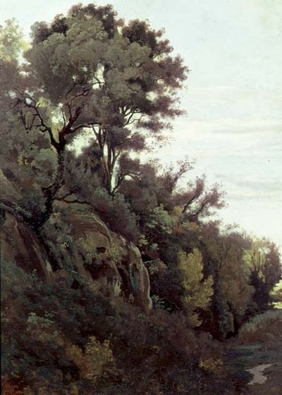 Marino - Puut ja kivet tekijältä Jean Baptiste Camille Corot
