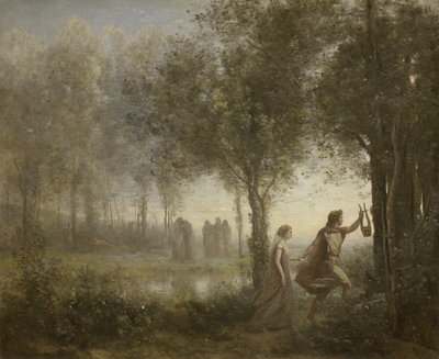 Huonekalut ja erilaiset esineet 1100- ja 1300-luvuilta tekijältä Jean Baptiste Camille Corot