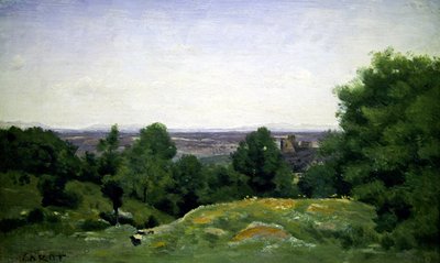 "Souvenir des Ardennes" (öljy kankaalle) tekijältä Jean Baptiste Camille Corot