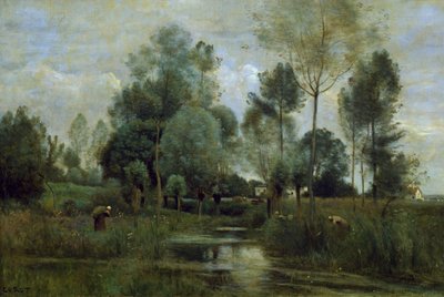 Kevät, Jean-Baptiste-Camille Corot (1796-1875) tekijältä Jean-Baptiste-Camille Corot