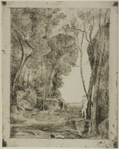 Nuori paimen, ensimmäinen levy tekijältä Jean-Baptiste-Camille Corot