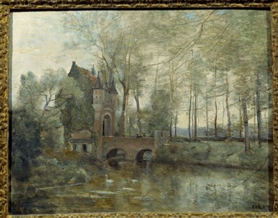 Wagnouvillen linna. Camille Corotin (1796-1875) maalaus tekijältä Jean Baptiste Camille Corot