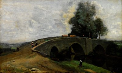 Vanha silta tekijältä Jean Baptiste Camille Corot