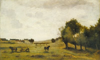 Näkymä lähellä Epernonia, 18501860. tekijältä Jean Baptiste Camille Corot