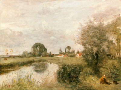 Näkymä Arleuxiin Palluelin suoalta, 1873 tekijältä Jean Baptiste Camille Corot