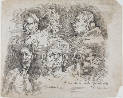 Pään tutkimukset tekijältä Jean Baptiste Carpeaux