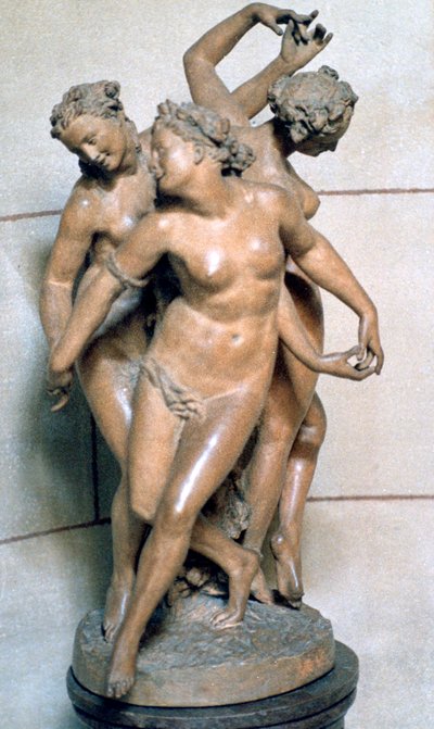 Kolme armoa, c1847-1875 tekijältä Jean Baptiste Carpeaux