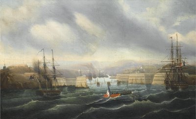 Sevastopolin piiritys, noin 1856-1857 tekijältä Jean Baptiste Durand Brager