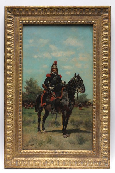 Ratsastava draguuniupseeri tekijältä Jean Baptiste Edouard Detaille