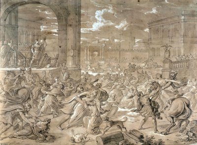 Sabiinien sieppaus (öljy kankaalle) tekijältä Jean Baptiste Giry