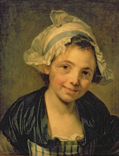 Tyttö konepellissä tekijältä Jean Baptiste Greuze