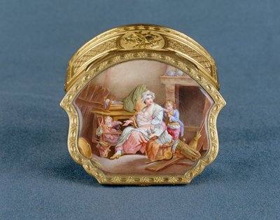 Jean-Marie TironSnuffbox: Tiron: " Scilence tai hyvä äiti " J. -B. Greuze1766-1767 ... tekijältä Jean Baptiste Greuze
