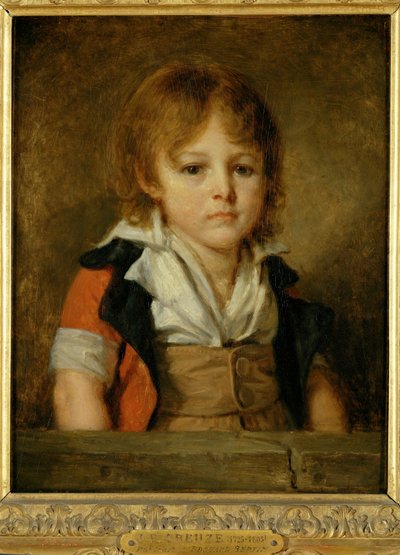 Bertin lapsena, myöhemmin taidemaalari ja toimittaja ... tekijältä Jean Baptiste Greuze