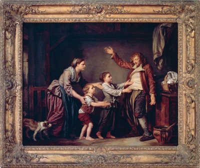 Juopurin paluu, Jean-Baptiste Greuze (1725-1805) tekijältä Jean Baptiste Greuze