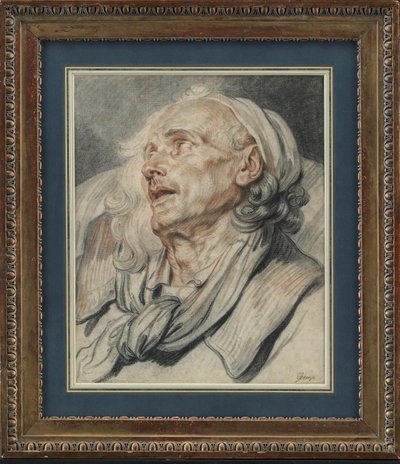 Tutkimus ramman päälle tekijältä Jean Baptiste Greuze