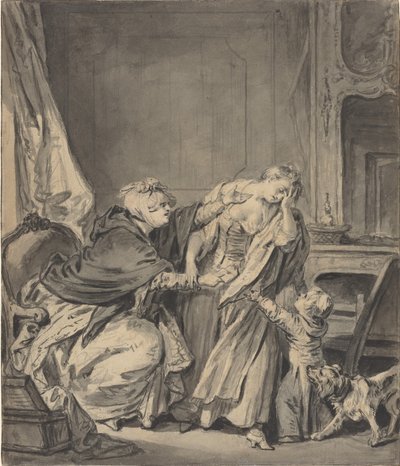Vihainen äiti tekijältä Jean Baptiste Greuze