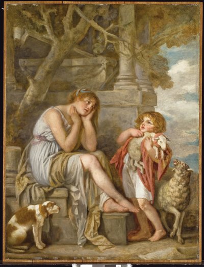 l "Agneau Cheri, 1780-luku tekijältä Jean Baptiste Greuze